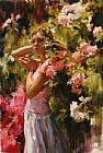 SURROUNDED BY FLOWERS by Garmash